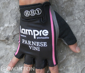 2011 Lampre Guante de bicicletas negro